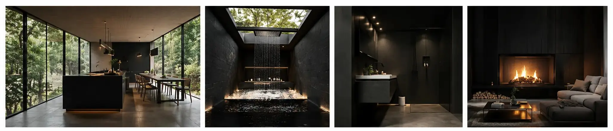 Luxury Modular Forest Retreat Exterior & Interior Views